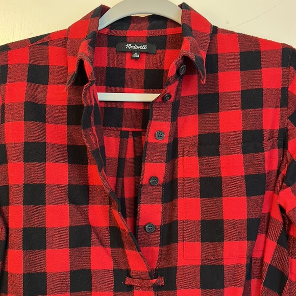 Madewell Flannel Top - Picture 2 of 4